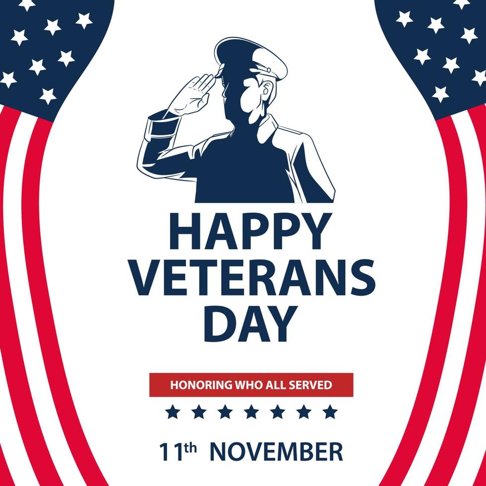 11 de novembro dia dos veteranos vetor