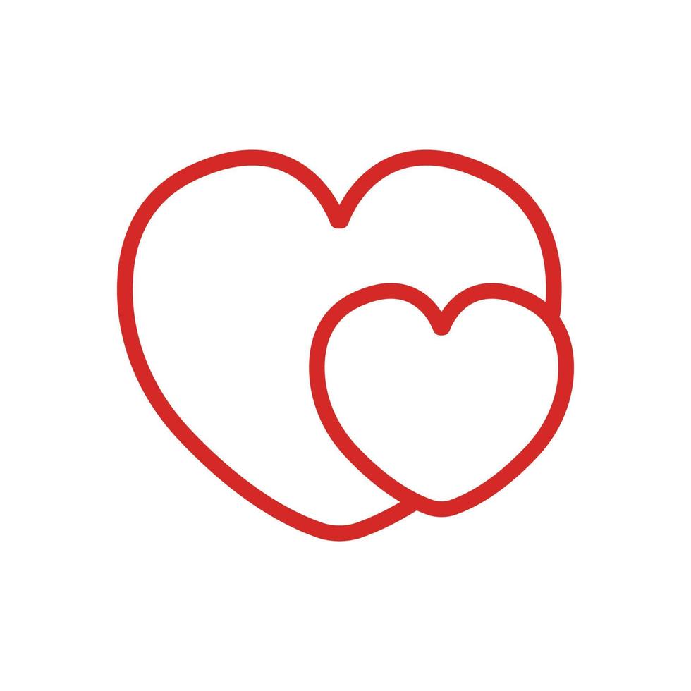 ilustração de ícone de linha de coração. design simples editável. vetor de desenho