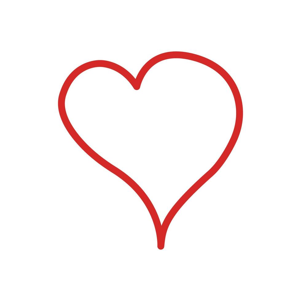 ilustração de ícone de linha de coração. design simples editável. vetor de desenho