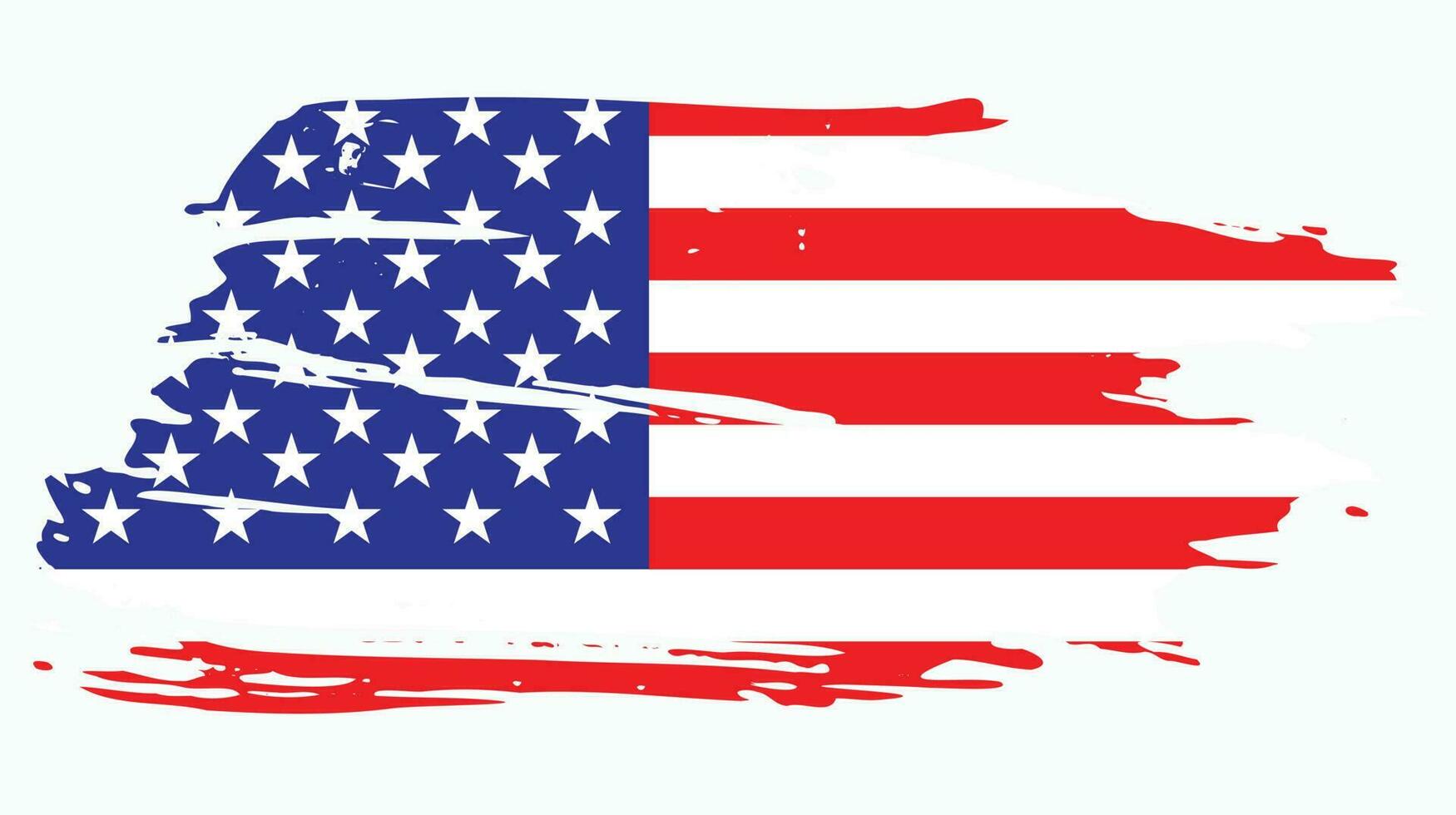 nova bandeira americana grunge vetor