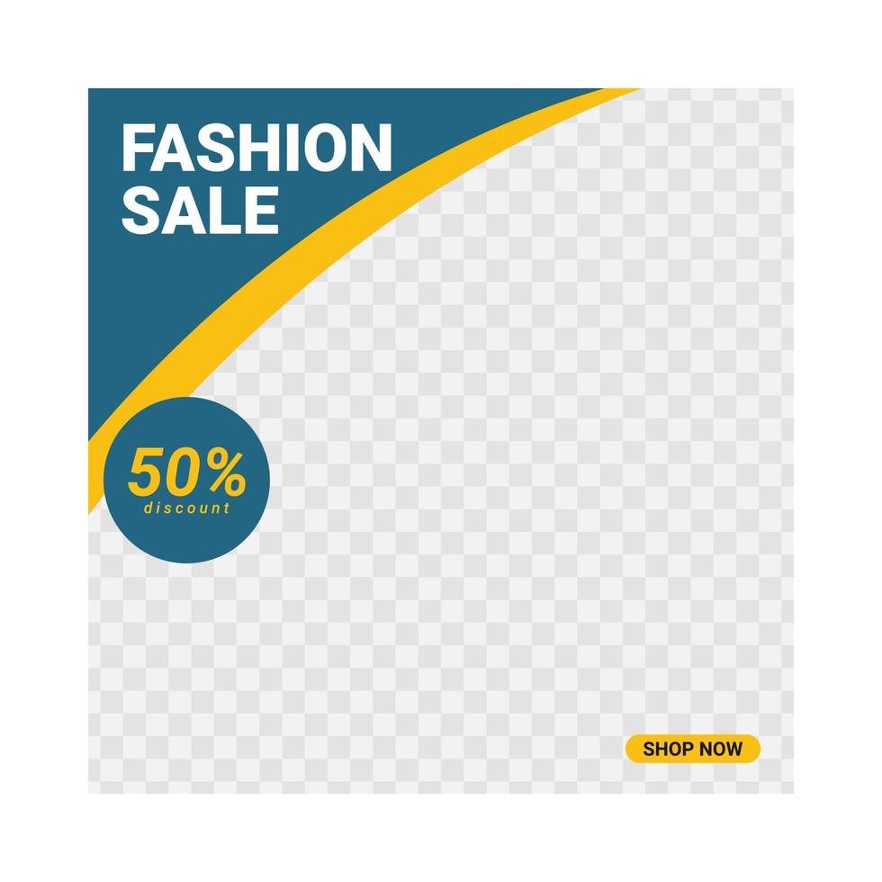 modelo de banner de promoção de vendas on-line moderno, banner, panfleto, pôster, design criativo de fundo para mídia de promoção digital com forma quadrada, modelos de ilustração de postagem de mídia social vetor