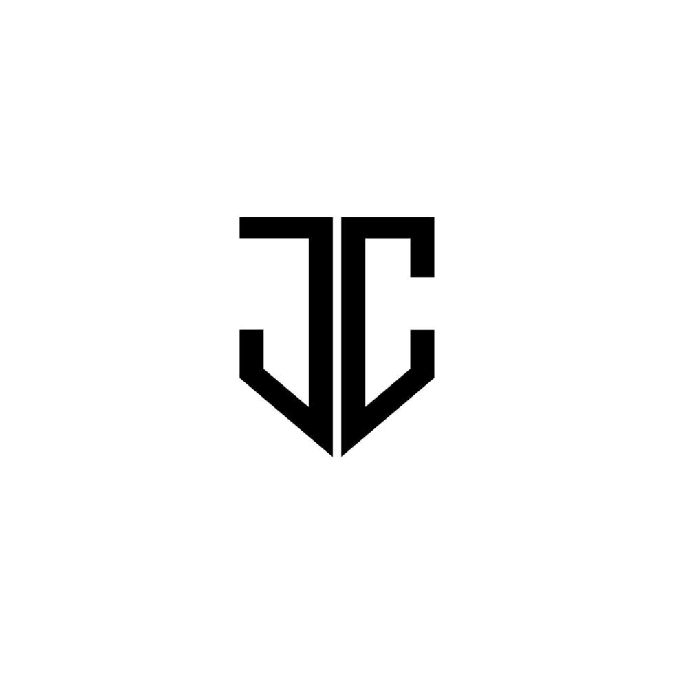 design de logotipo de carta jc com fundo branco no ilustrador. logotipo vetorial, desenhos de caligrafia para logotipo, pôster, convite, etc. vetor
