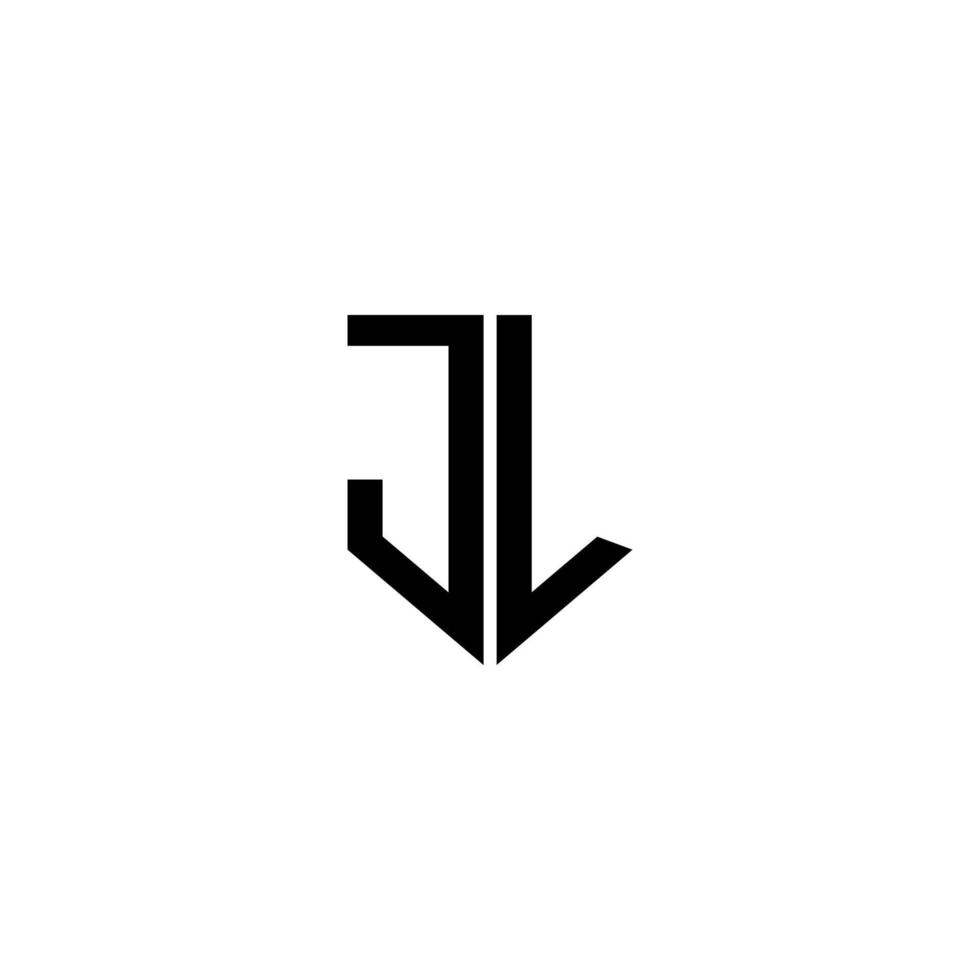 jl carta logotipo design com fundo branco no ilustrador. logotipo vetorial, desenhos de caligrafia para logotipo, pôster, convite, etc. vetor