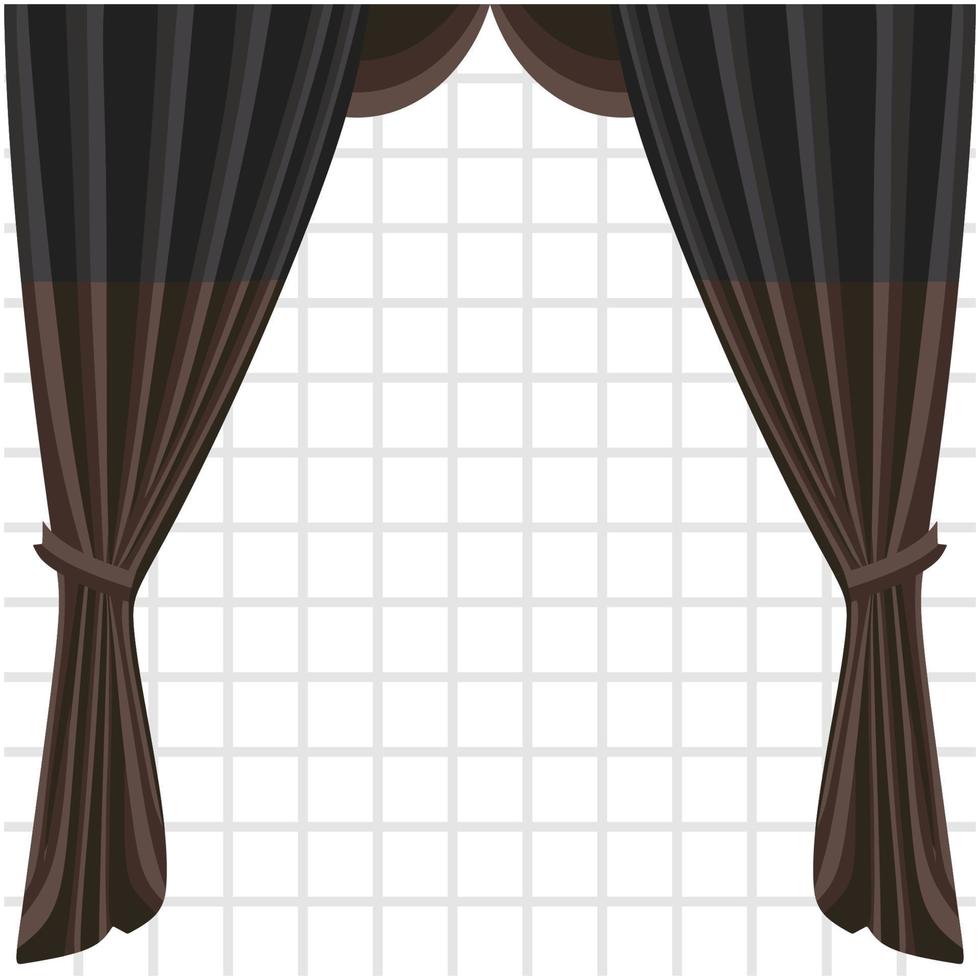 banner de cinema de ilustração de cortina vetor