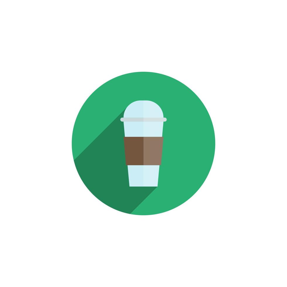vetor de plástico de xícara de café para apresentação de ícone de símbolo de site