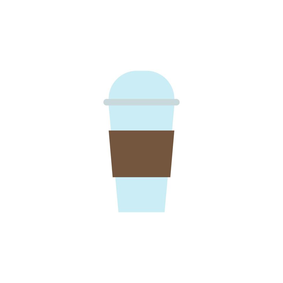 vetor de plástico de xícara de café para apresentação de ícone de símbolo de site