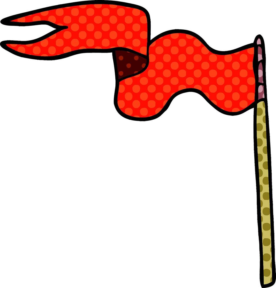 bandeira de desenho animado vetor