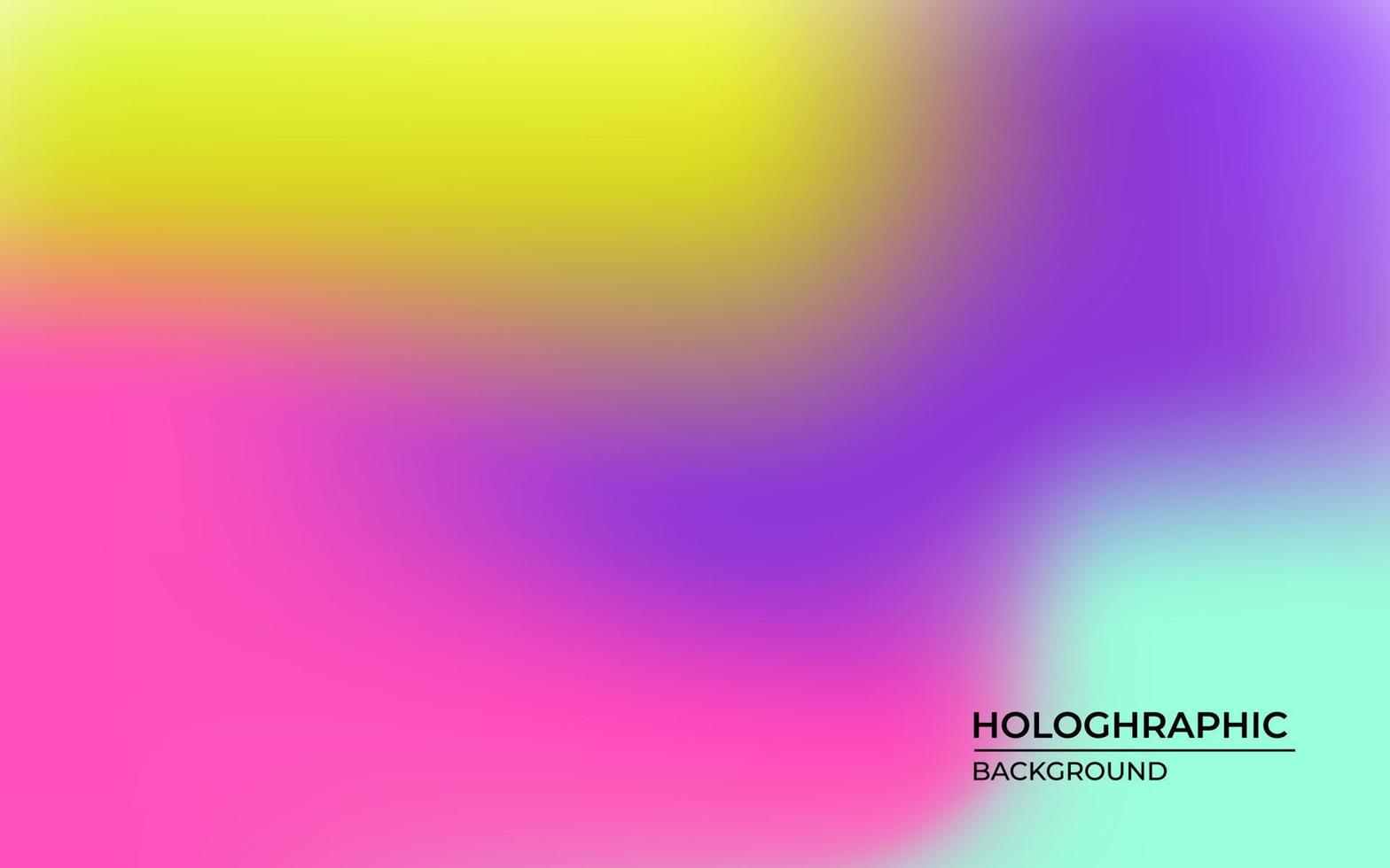 abstrato colorido verde, amarelo, laranja e roxo fundo embaçado holográfico suave. vetor eps10