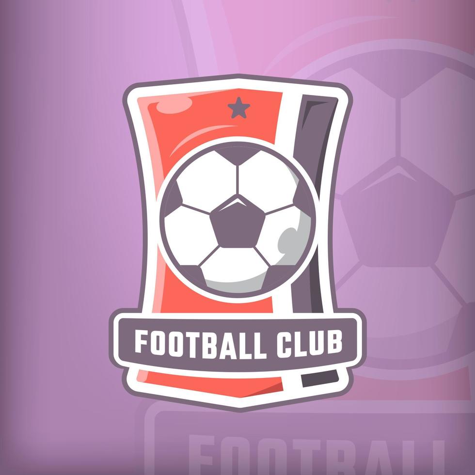 logotipo de futebol para evento de competição vetor