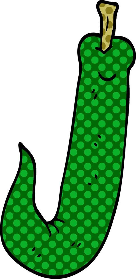 doodle dos desenhos animados pimenta malagueta vetor