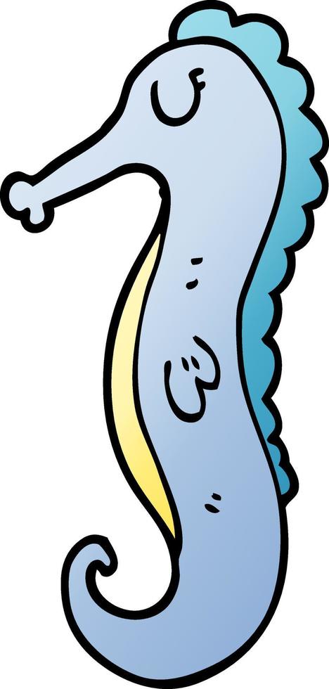 cavalo-marinho de desenho animado vetor