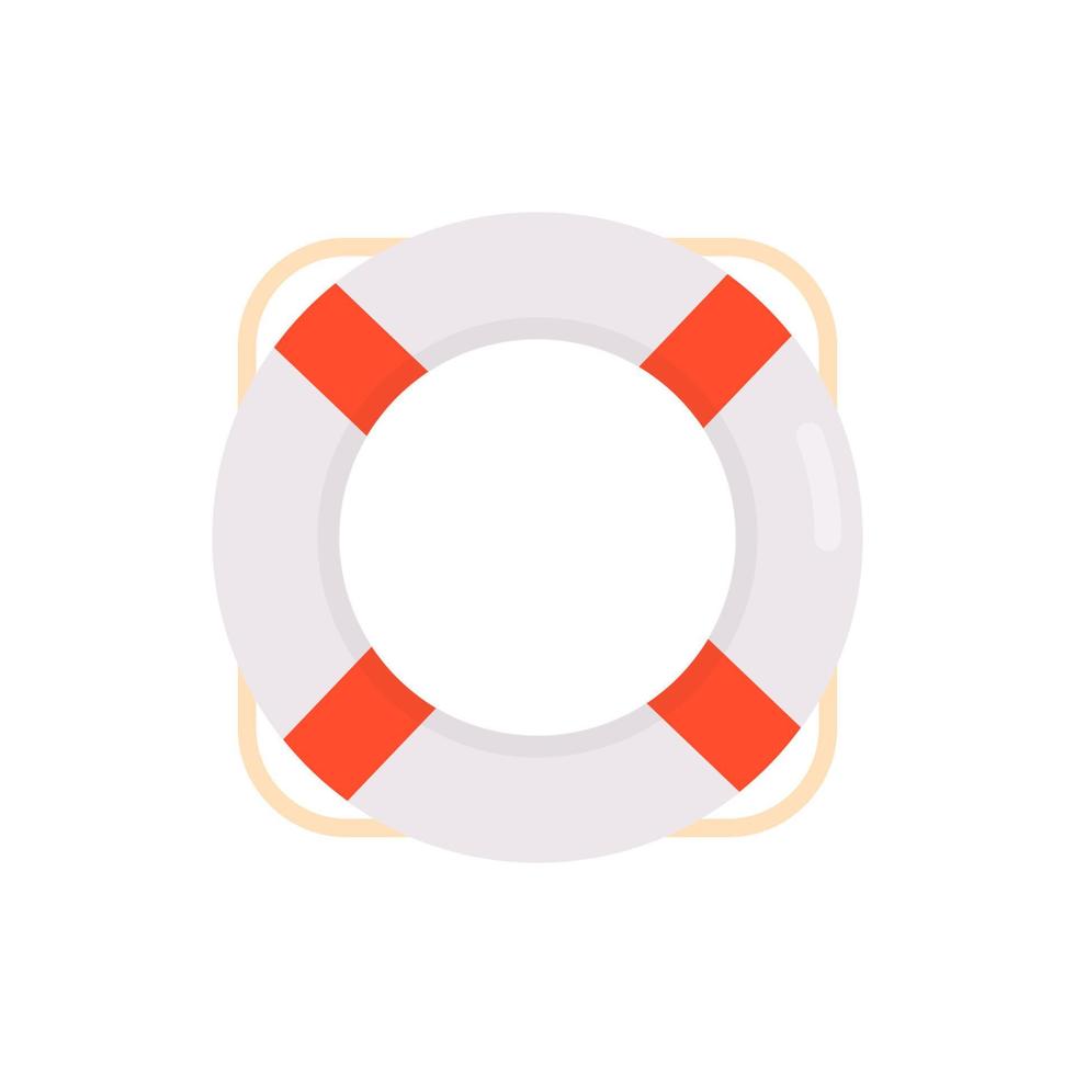 bóia salva-vidas e salva-vidas, salva-vidas, bóias salva-vidas de anel salva-vidas sobrevivência natação conceito ilustração vetorial plana. vetor