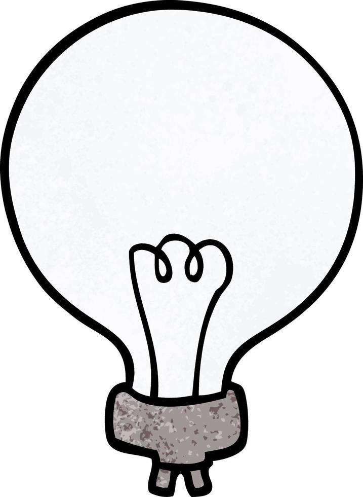 lâmpada de desenho animado vetor