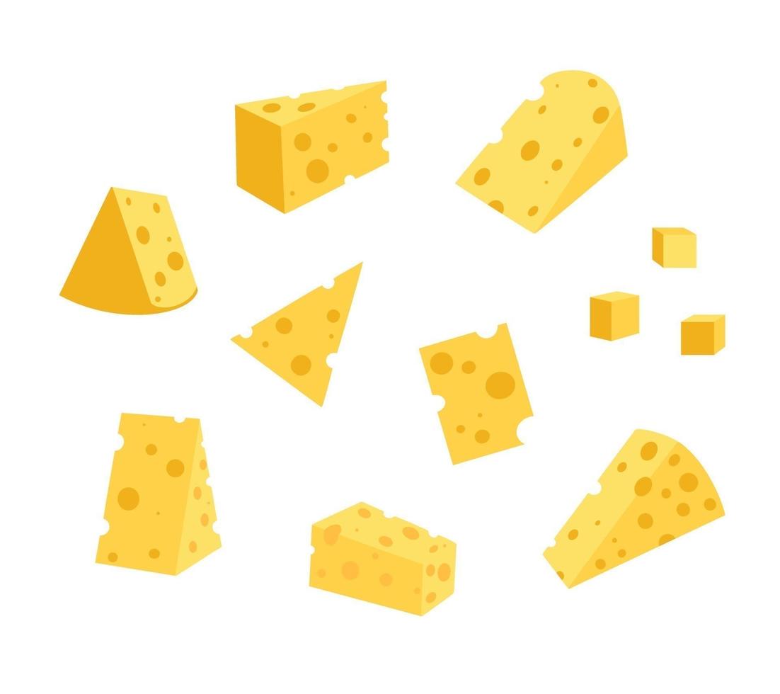 ilustração vetorial de queijo vetor