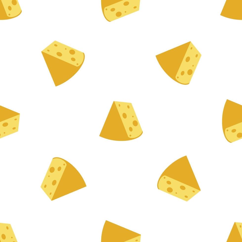 padrão sem emenda de queijo vetor