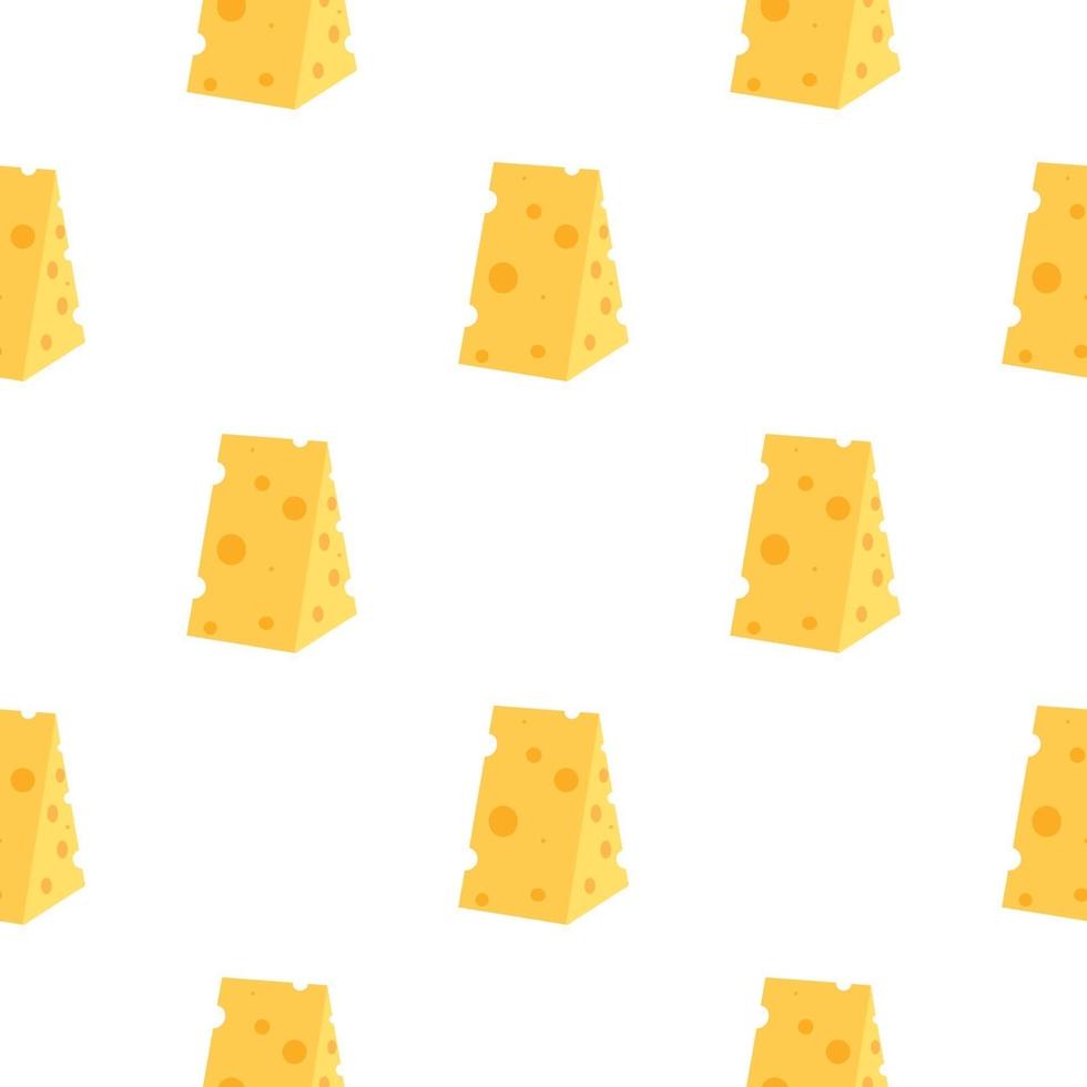 padrão sem emenda de queijo. vetor