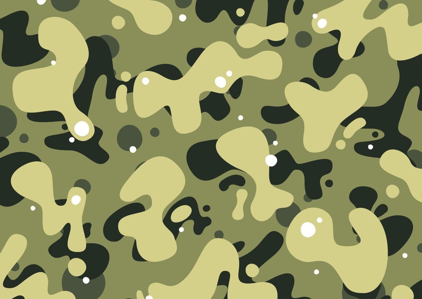 padrão de camuflagem verde, vetor eps editável. design de camuflagem de desenho animado em cores da selva, textura de moda, gráficos de streetwear.