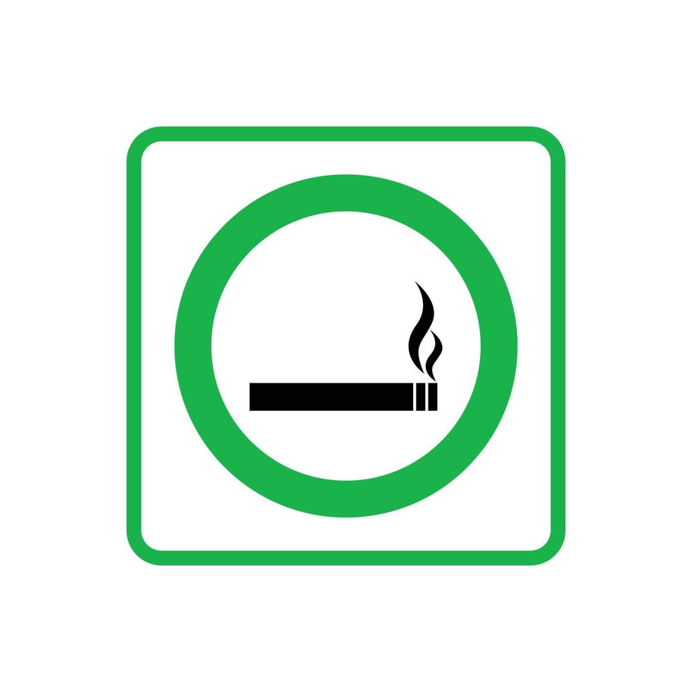 símbolo vetorial de uma área para fumantes. adequado para uso em locais públicos onde é permitido fumar. aviso de fumar. área de fumantes. vetor