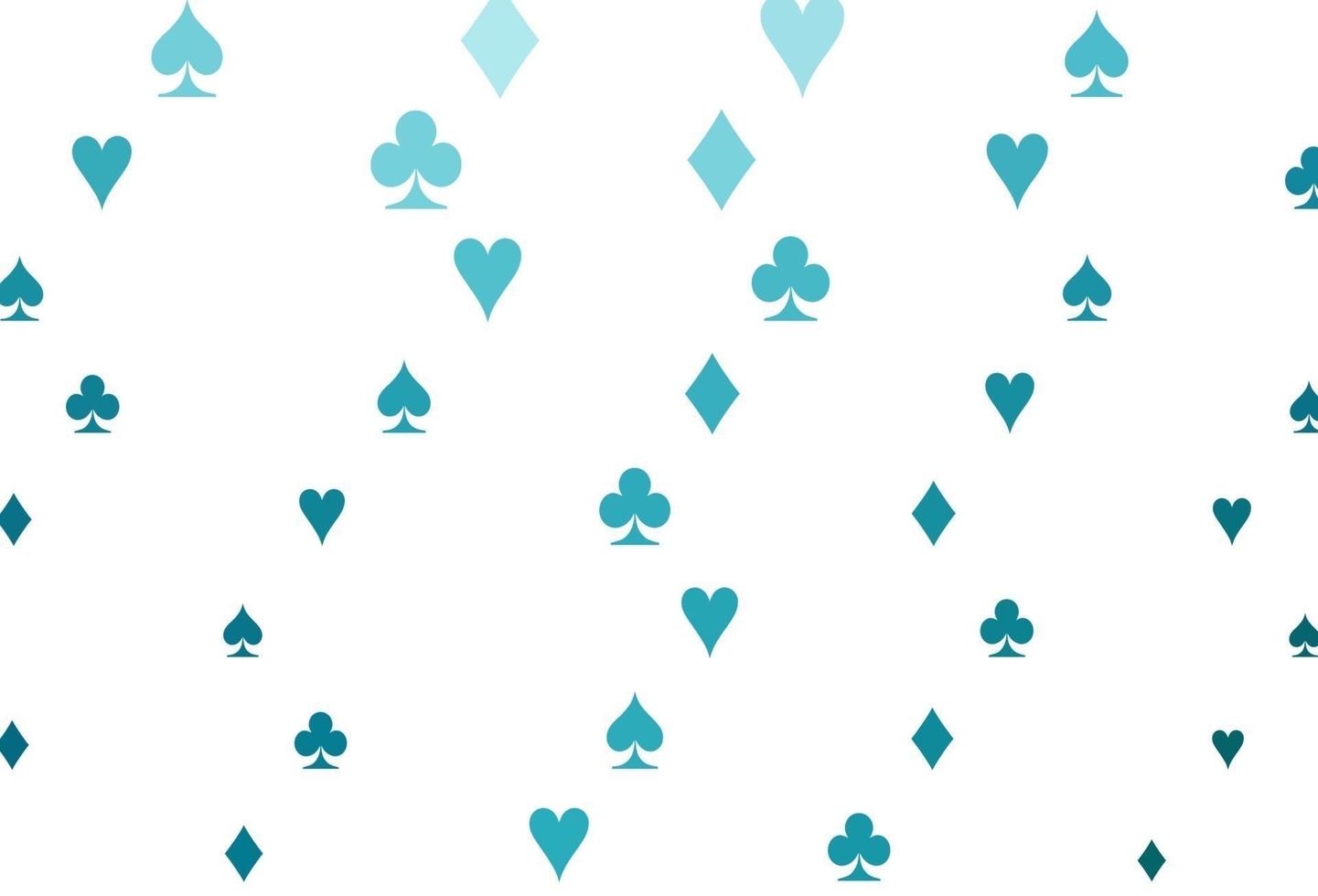 layout de vetor de azul claro com elementos de cartas.