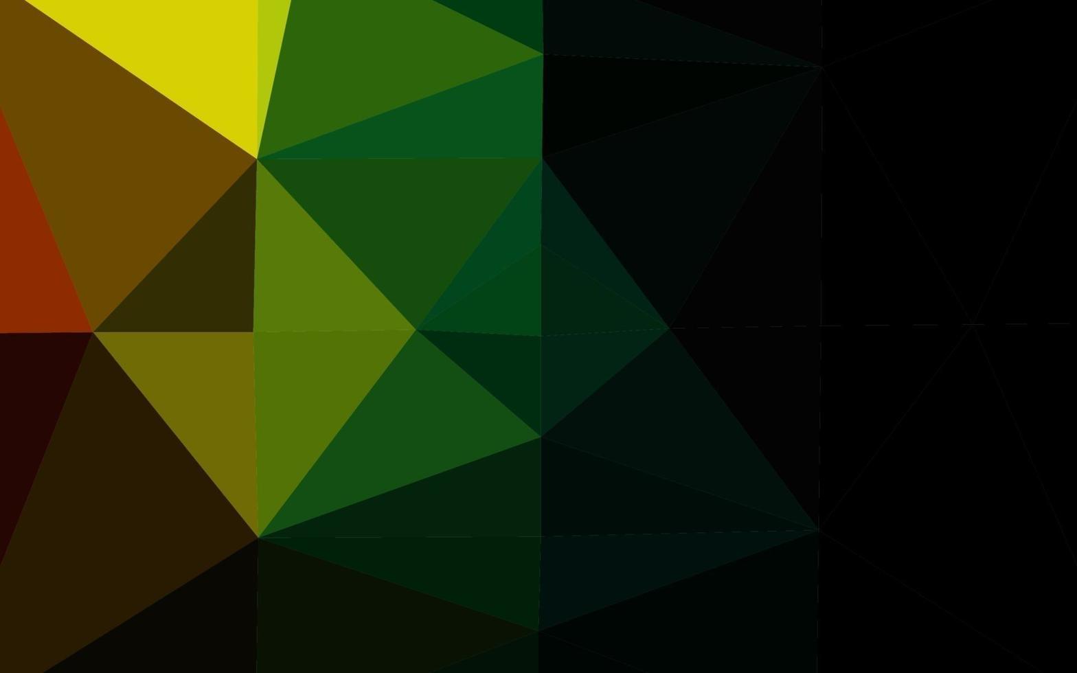 textura de mosaico de triângulo de vetor de arco-íris multicolorido escuro.