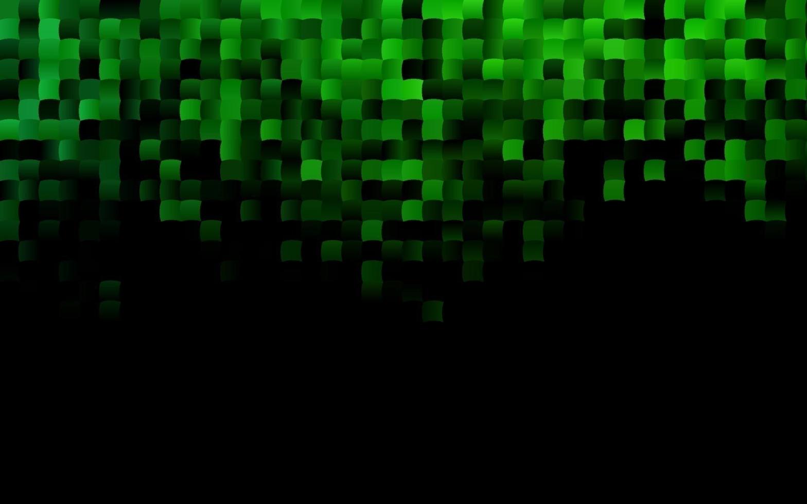 modelo de vetor verde escuro com cristais, retângulos.