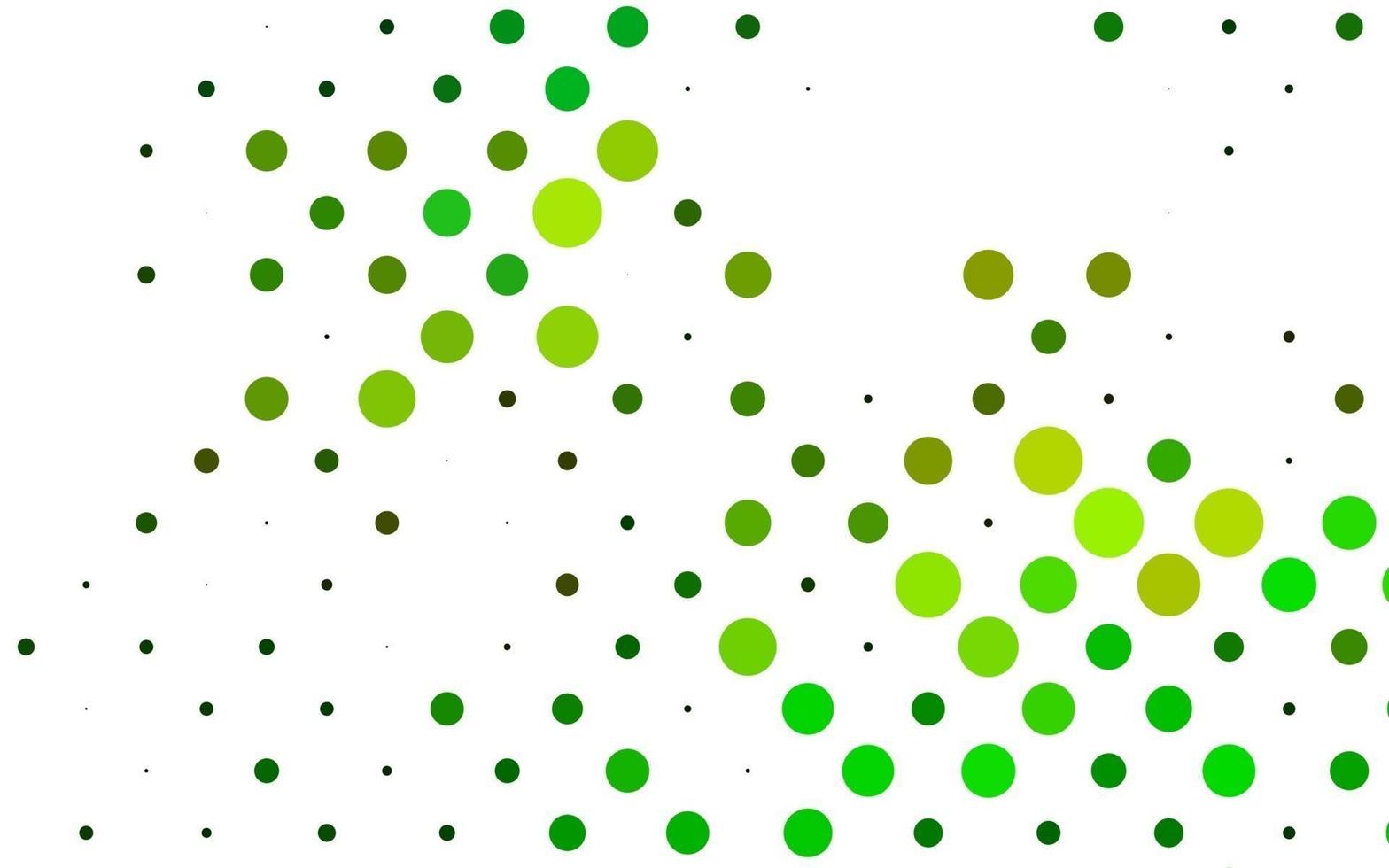 modelo de vetor verde e amarelo claro com círculos.