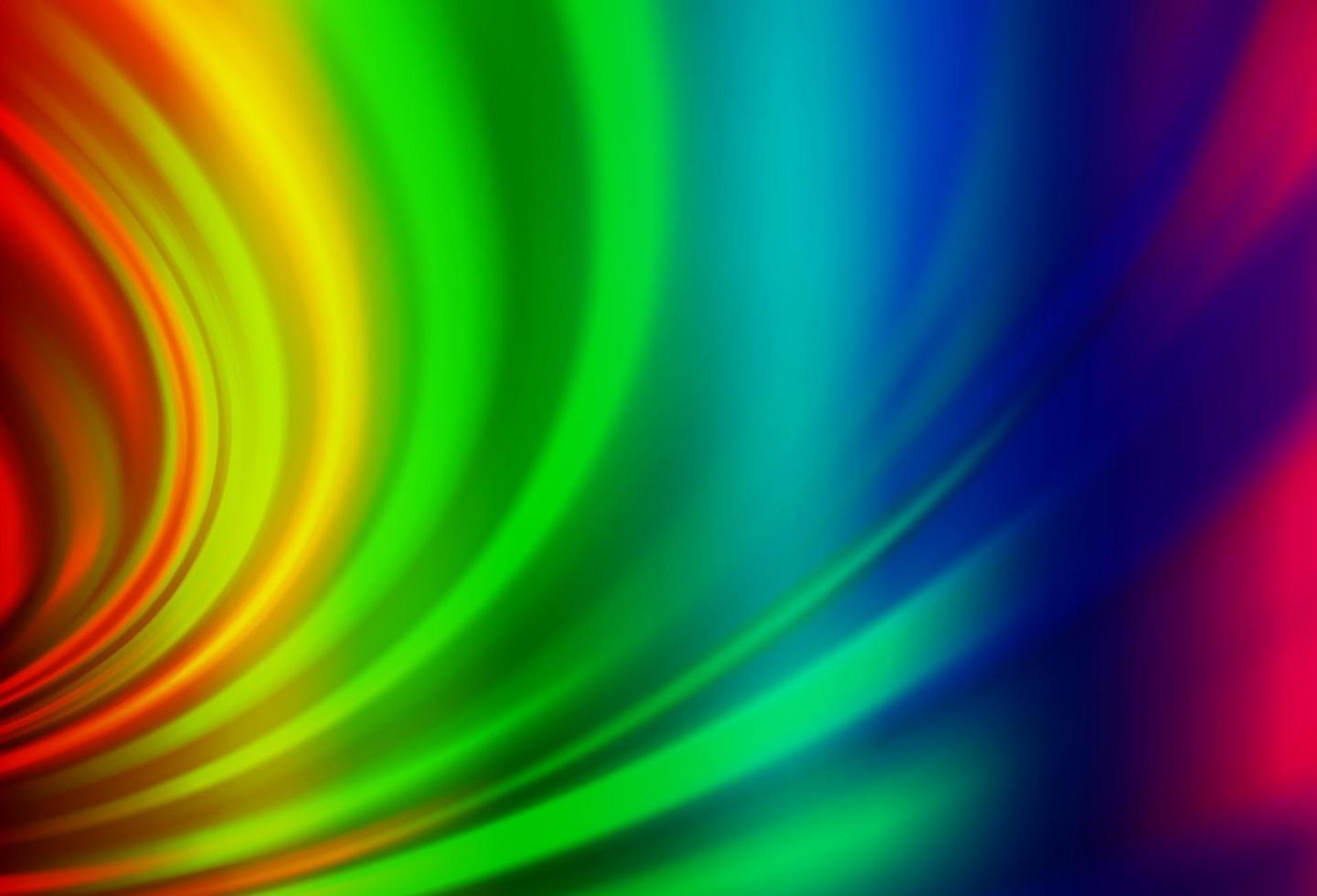 luz multicolorida, modelo de vetor de arco-íris com linhas ovais.