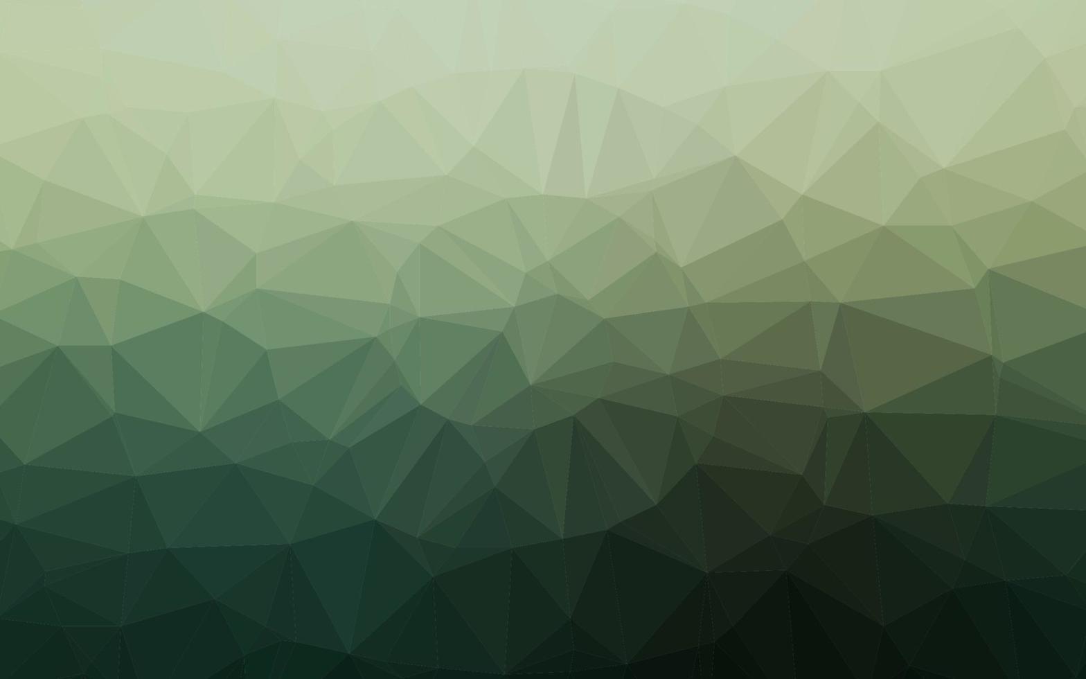 capa de mosaico do triângulo do vetor verde claro.