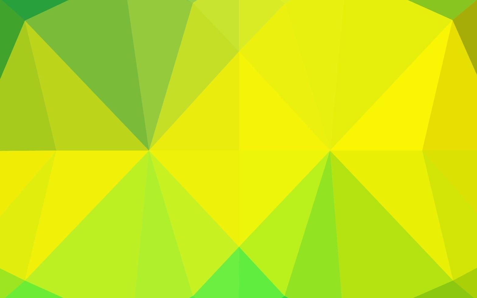 layout poligonal abstrato de vetor verde e amarelo claro.