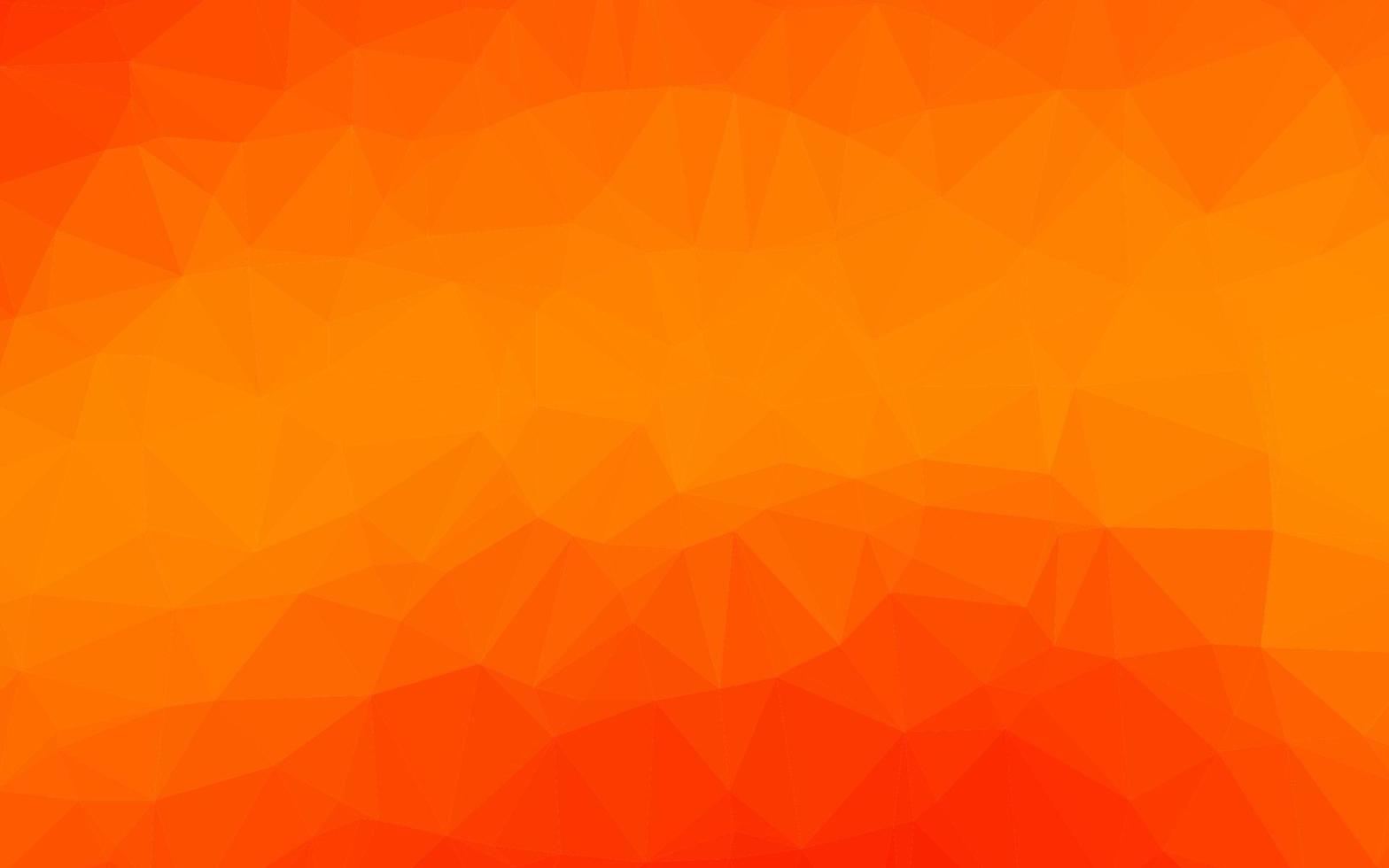 padrão poligonal de vetor laranja claro.