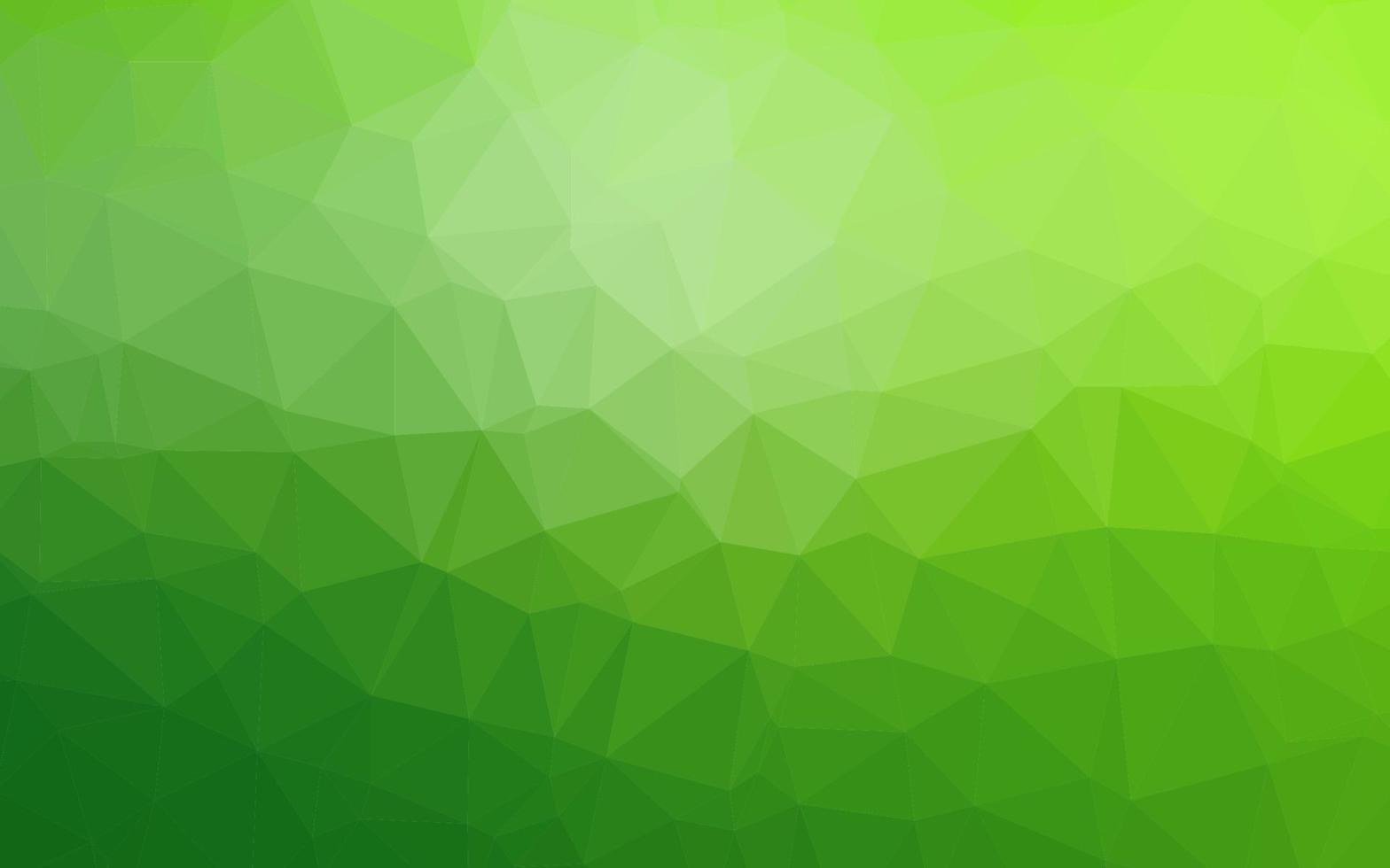 luz verde vetor brilhante padrão triangular.