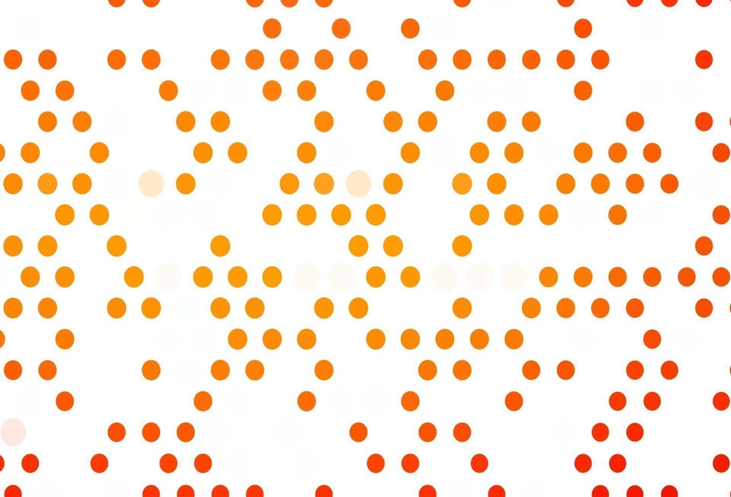 modelo de vetor laranja claro com círculos.