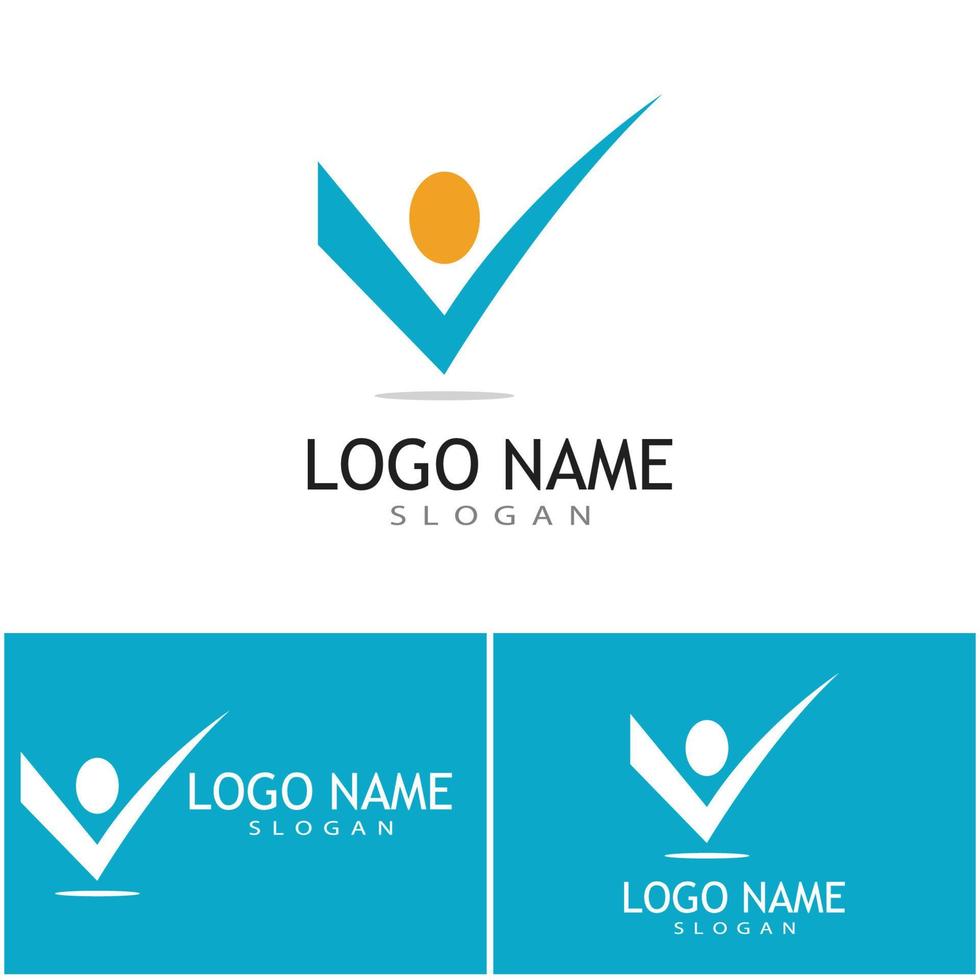 vetor de modelo de logotipo de adoção e cuidados comunitários