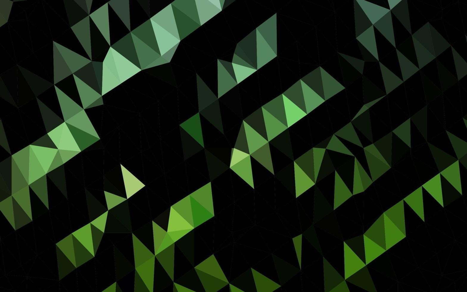 capa de poli baixa vector verde escuro.