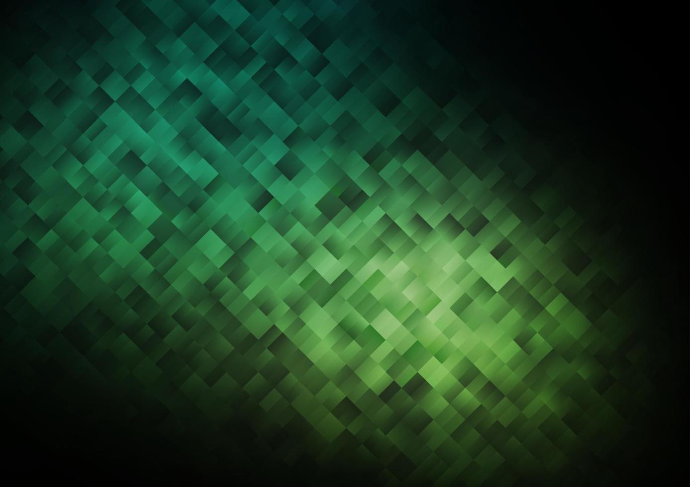padrão de vetor verde escuro em estilo quadrado.