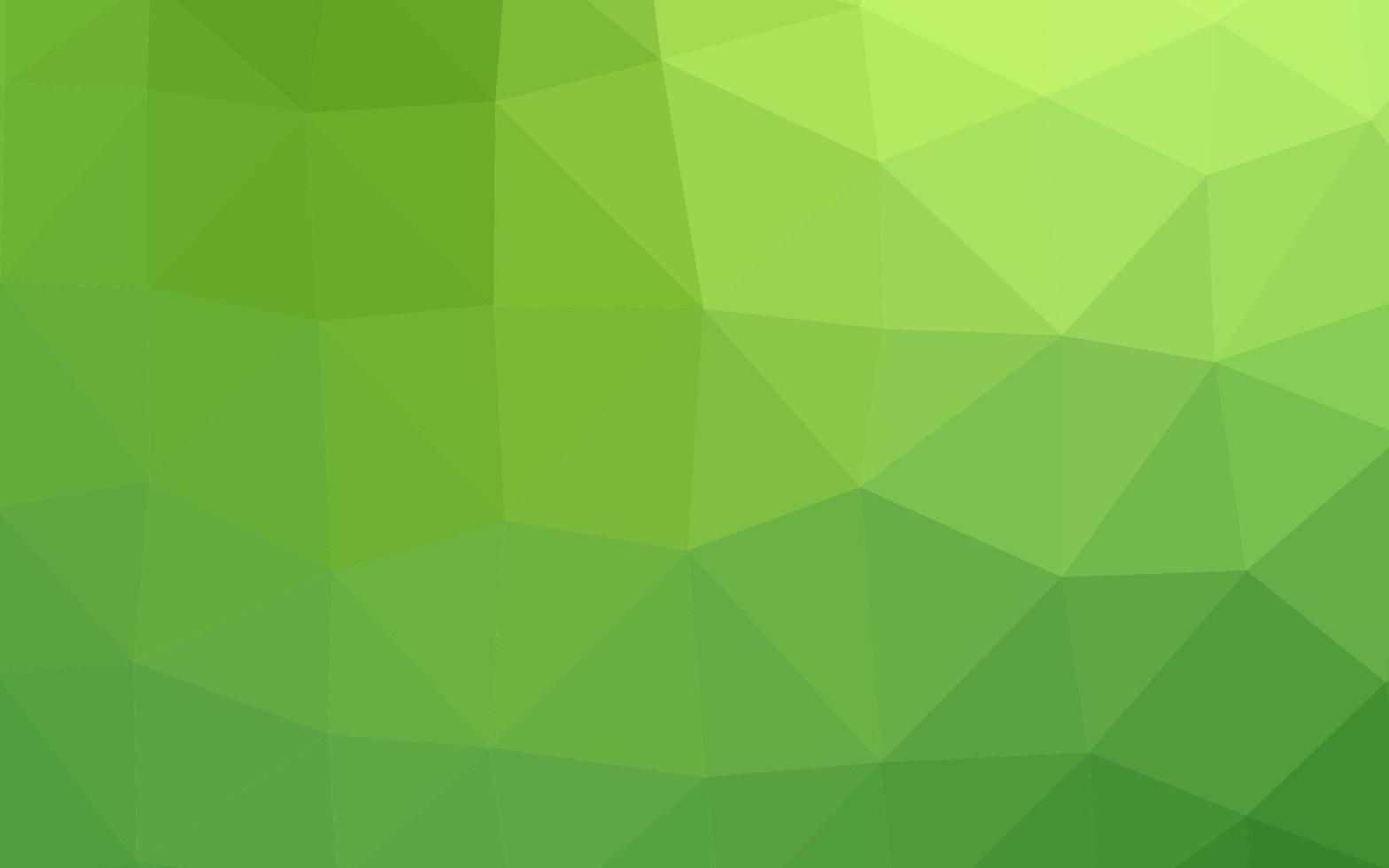 capa de mosaico do triângulo do vetor verde claro.