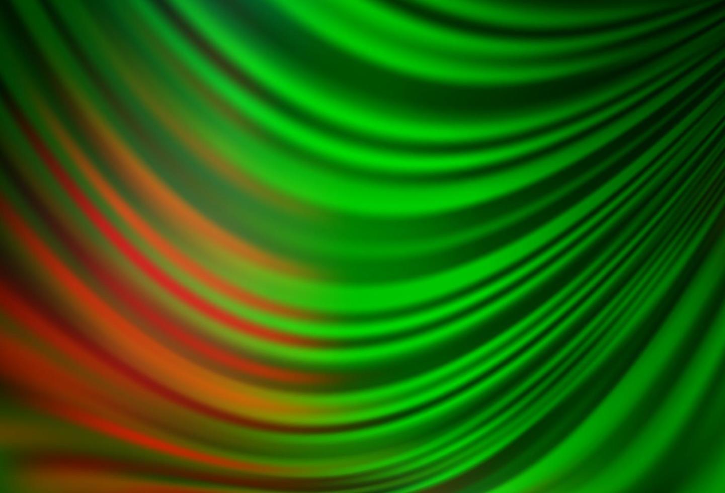 modelo de vetor verde e vermelho claro com linhas abstratas.