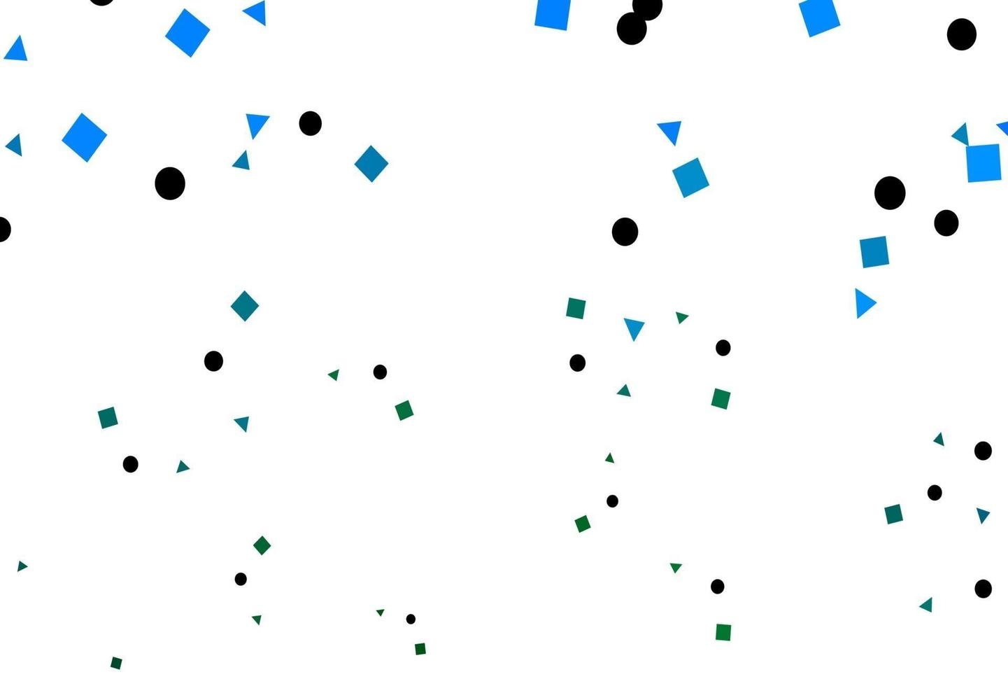 layout de vetor de azul claro, verde com círculos, linhas, retângulos.