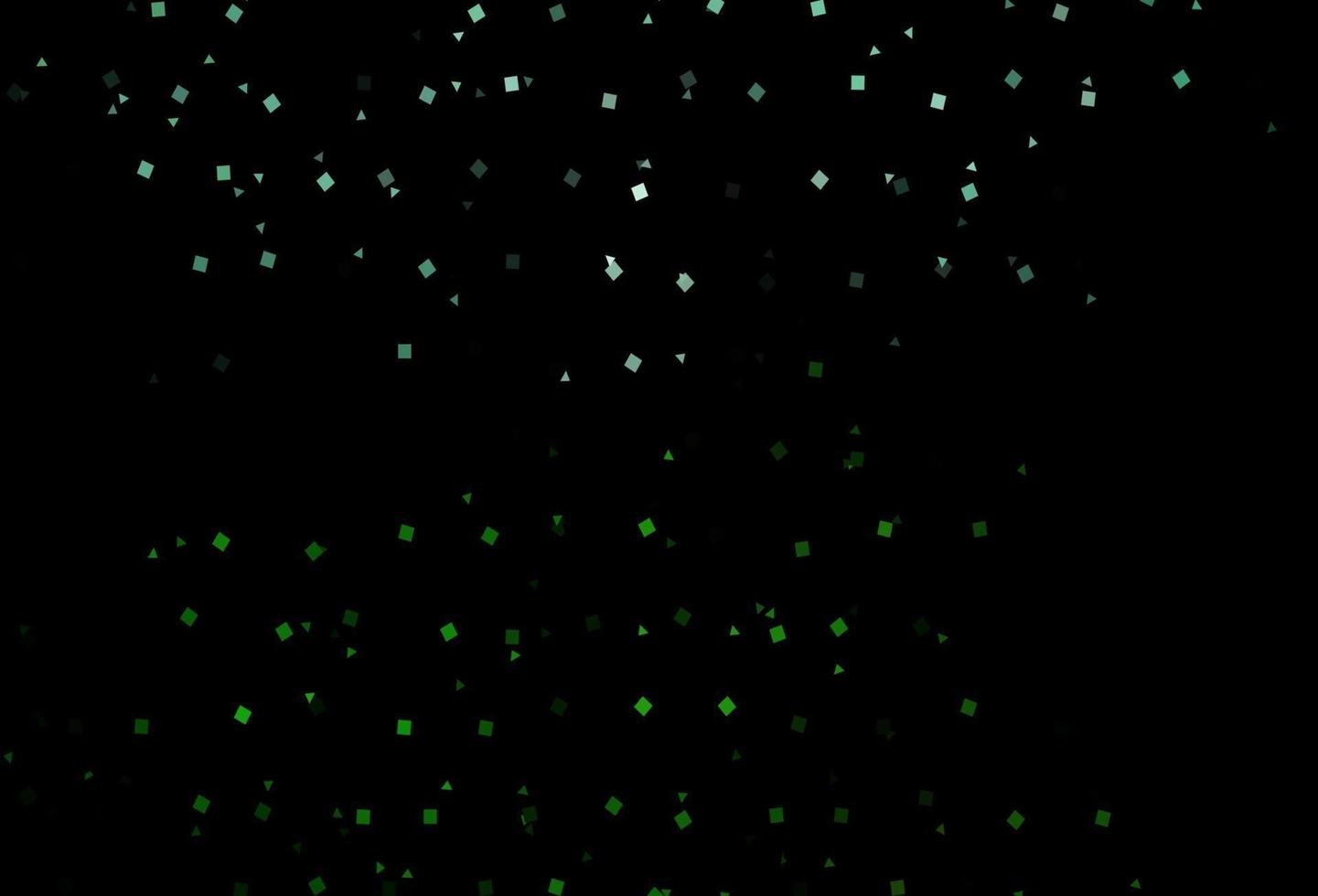 textura de vetor verde escuro em estilo poli com círculos, cubos.
