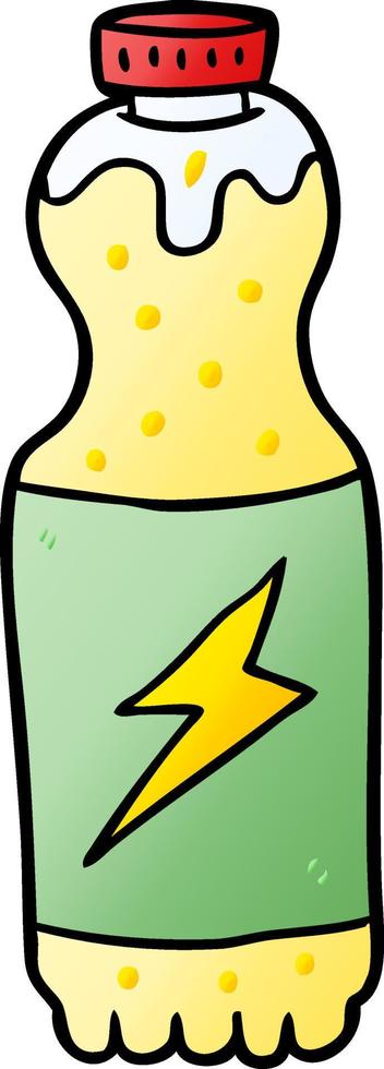 garrafa de refrigerante de desenho animado vetor