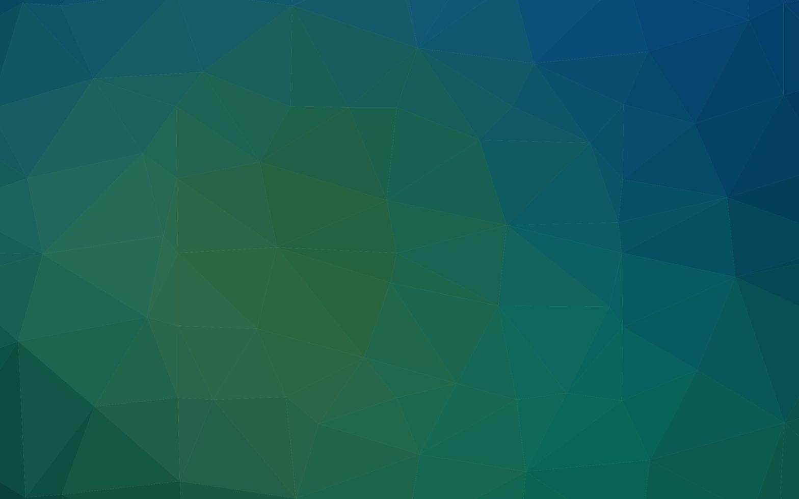 padrão poligonal de vetor azul e verde escuro.