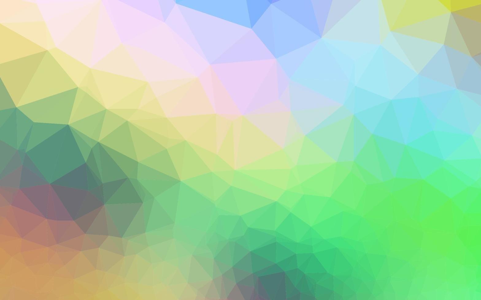 luz multicolor, layout poligonal abstrato de vetor de arco-íris.