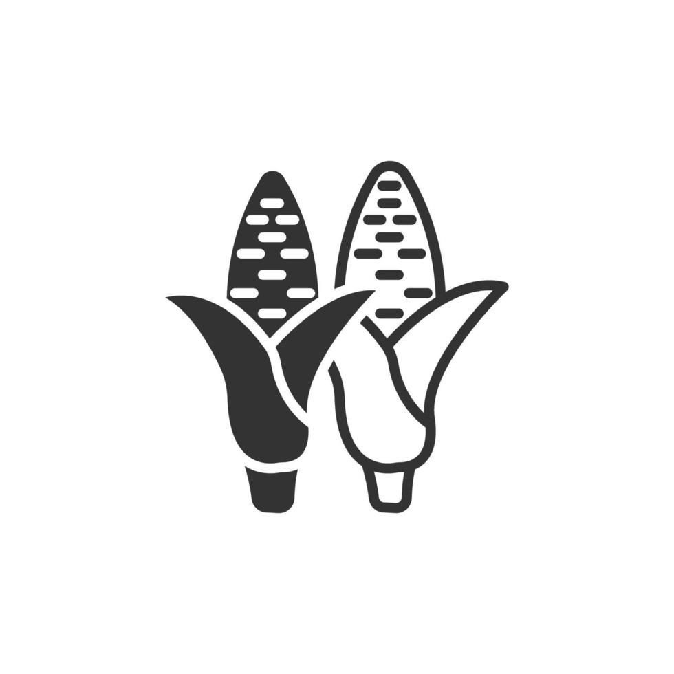 ícones de milho símbolo elementos vetoriais para infográfico web vetor