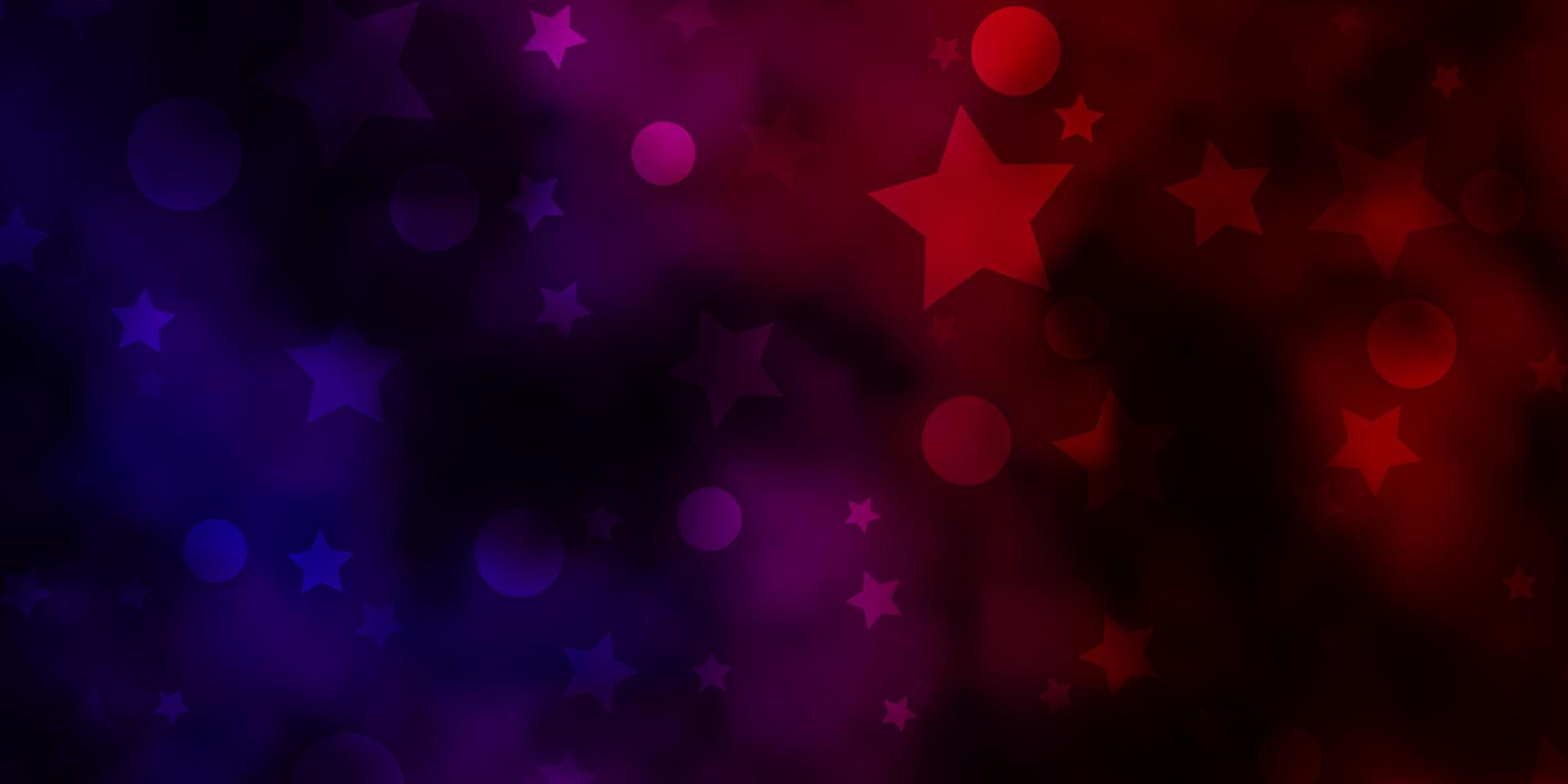 fundo vector rosa escuro, amarelo com círculos, estrelas.