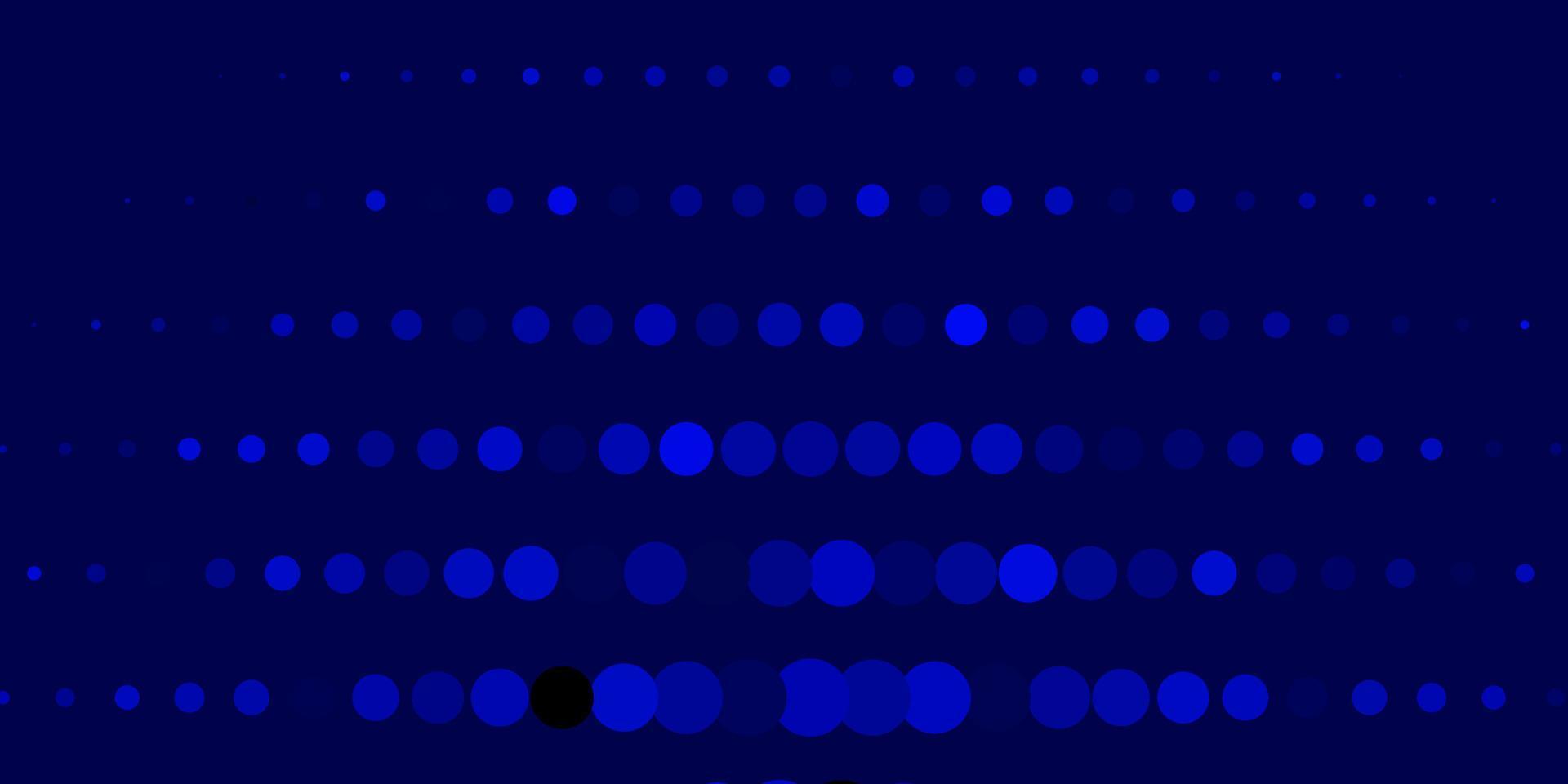 layout de vetor de azul escuro com círculos.