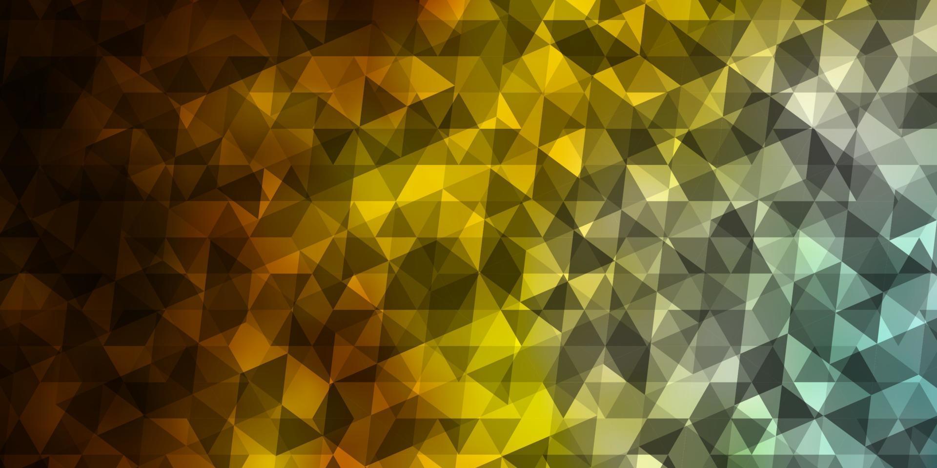 textura vector azul claro, amarelo com estilo triangular.