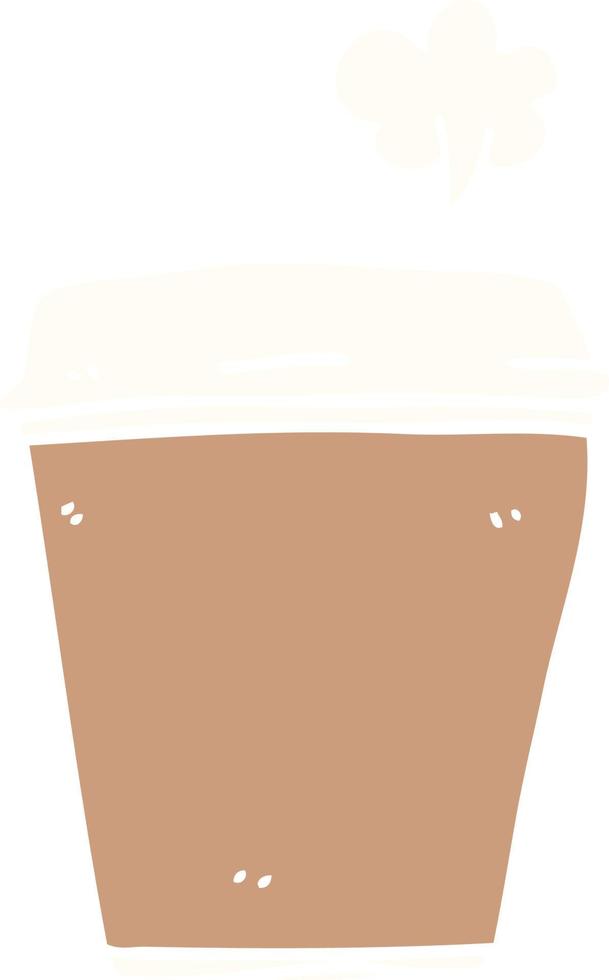 xícara de café de desenho animado vetor