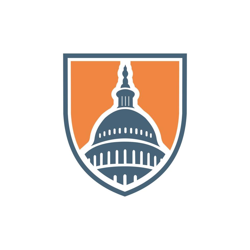logotipo moderno do escudo de Washington DC vetor