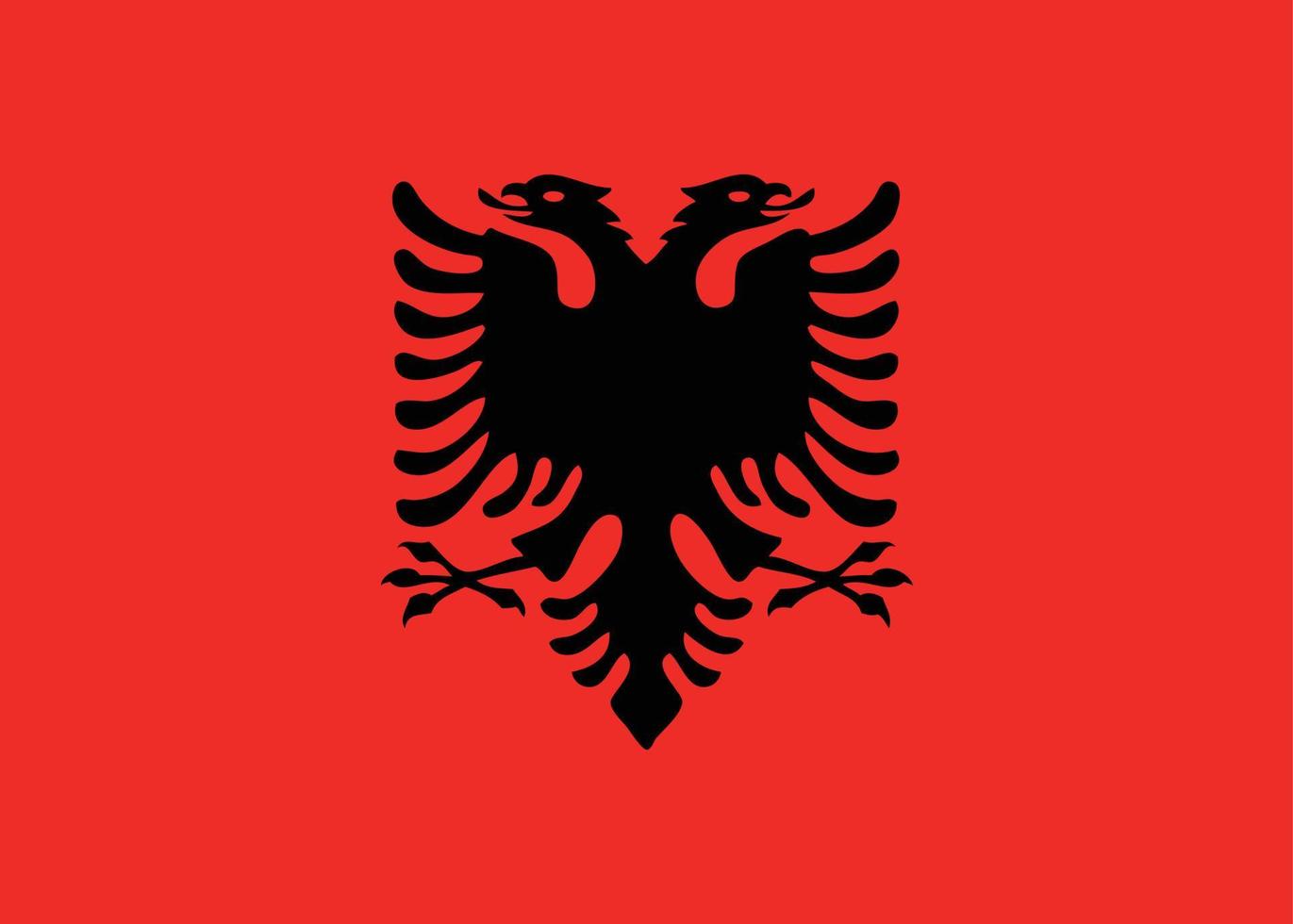 vetor de bandeira da albânia desenhado à mão, vetor de lek albanês desenhado à mão