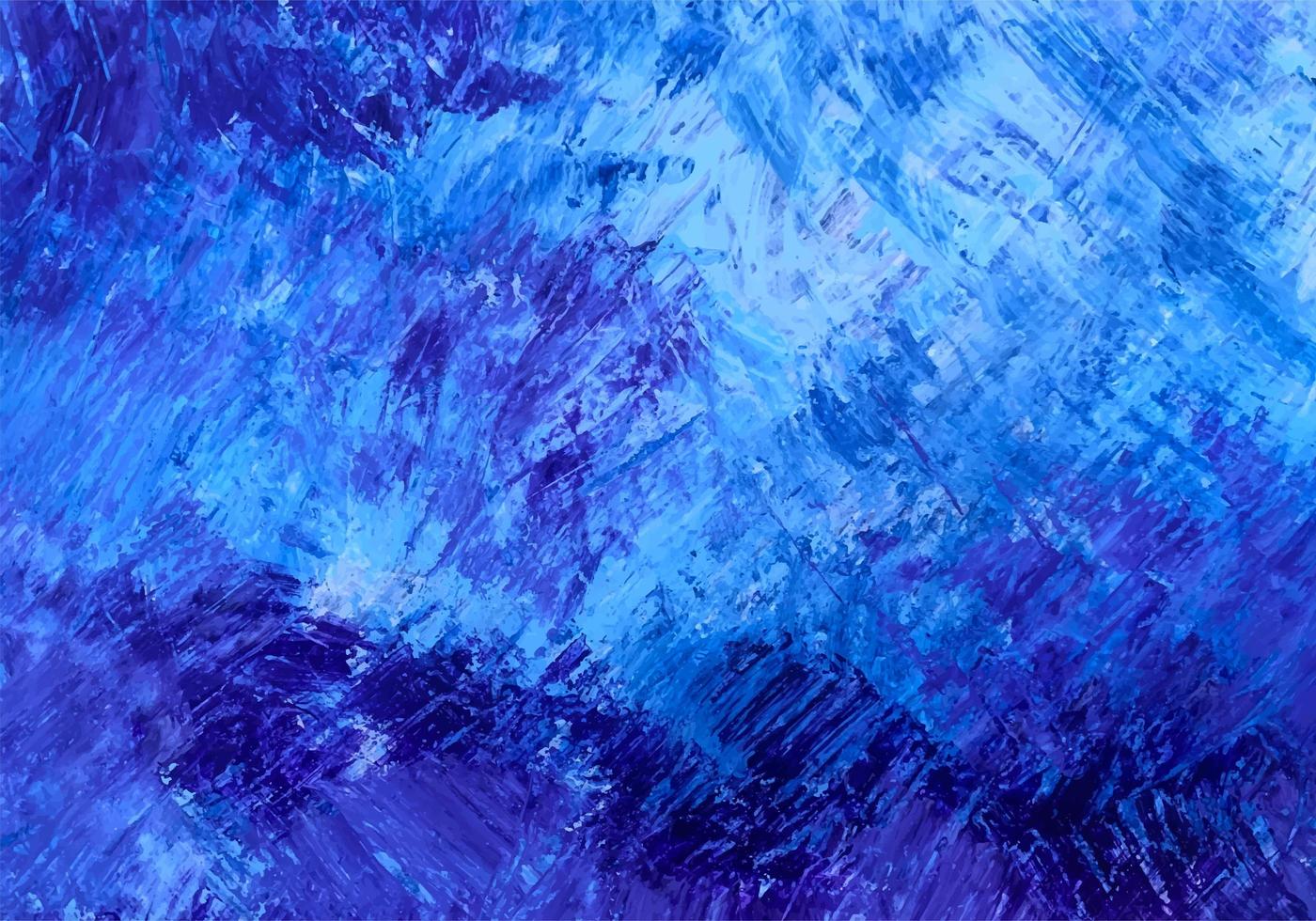 fundo de textura de pincelada de tinta azul abstrata vetor